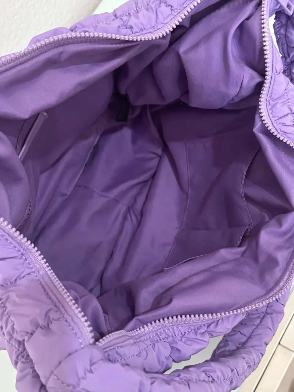 Urban Outfitters Out From Under Caitlin Quilted Crossbody Bag Purple Lilac